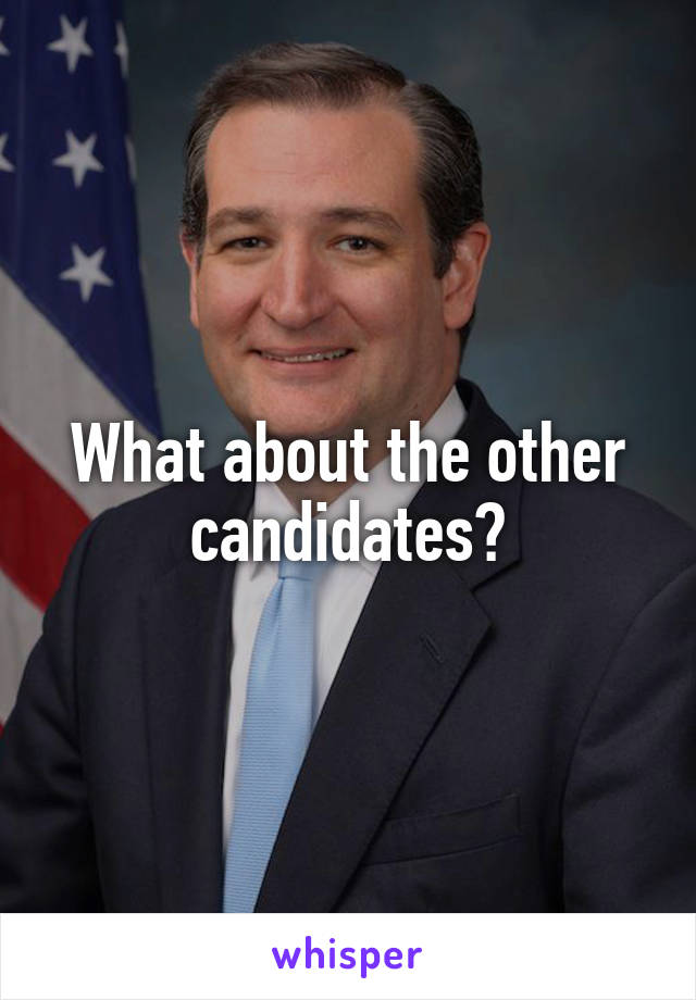 What about the other candidates?