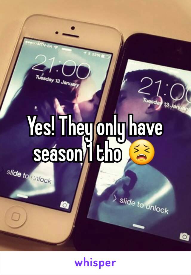 Yes! They only have season 1 tho 😣