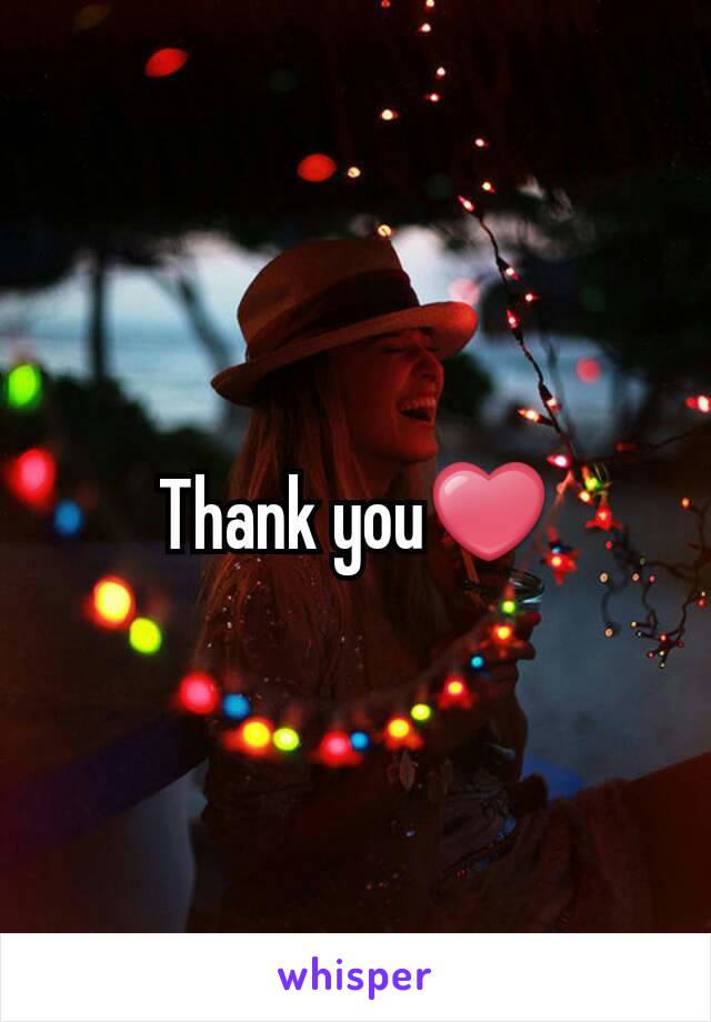 Thank you❤