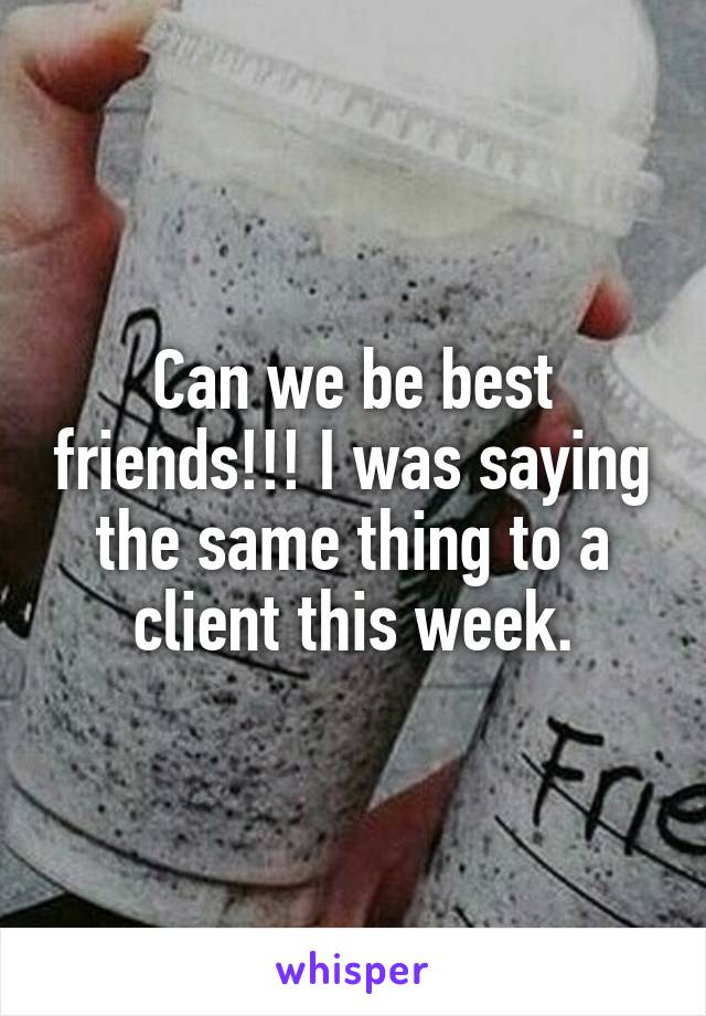Can we be best friends!!! I was saying the same thing to a client this week.