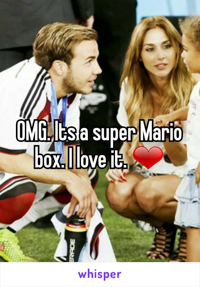 OMG. Its a super Mario box. I love it. ❤