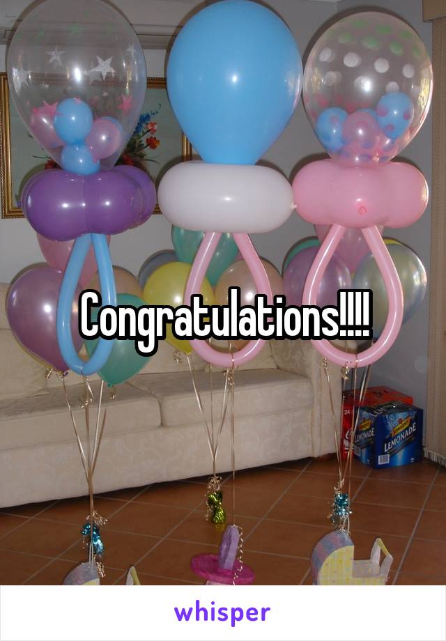 Congratulations!!!!