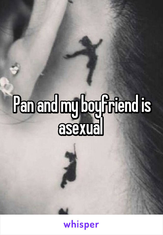 Pan and my boyfriend is asexual 