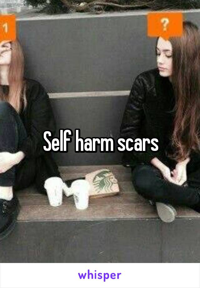 Self harm scars