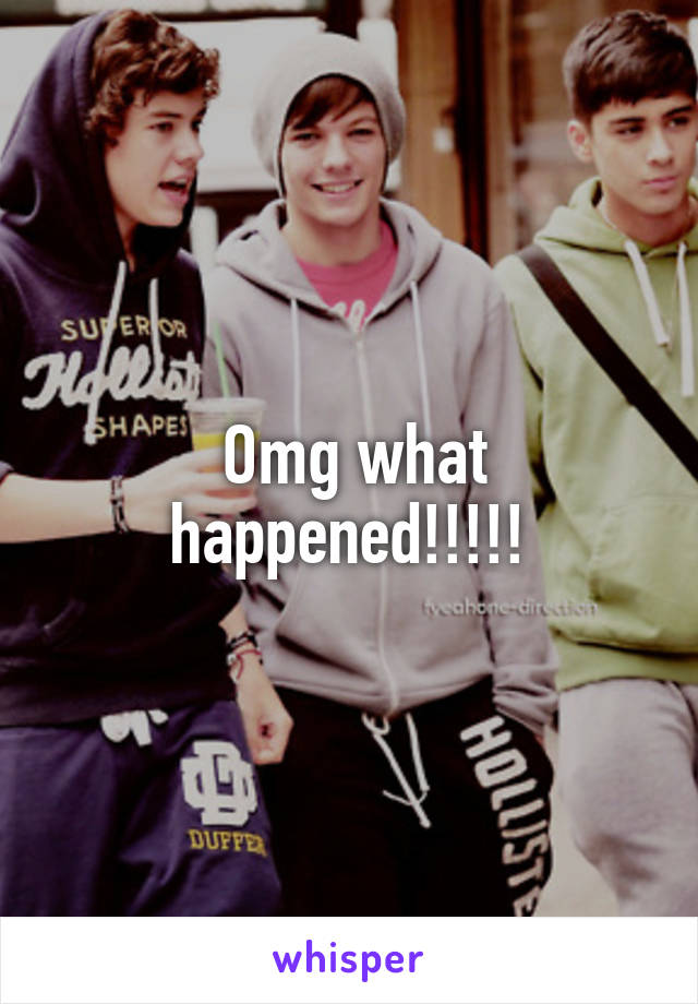  Omg what happened!!!!!