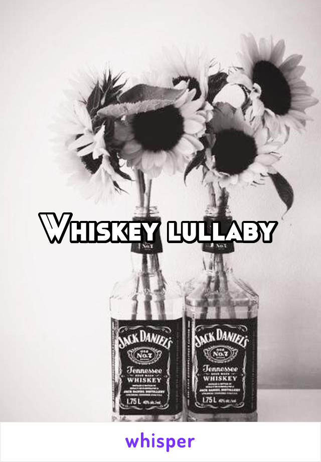 Whiskey lullaby 