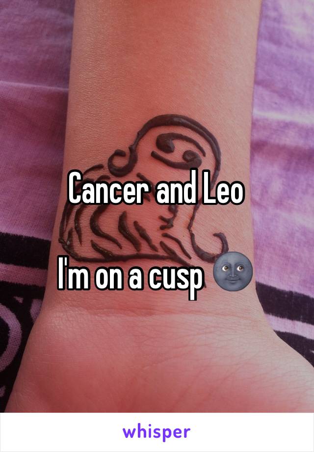 Cancer and Leo

I'm on a cusp 🌚