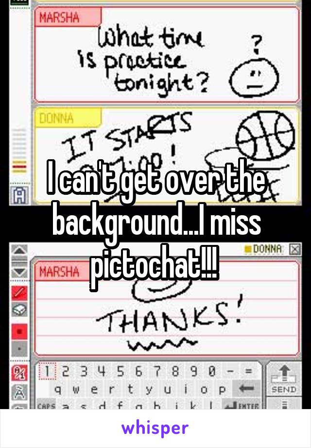 I can't get over the background...I miss pictochat!!! 