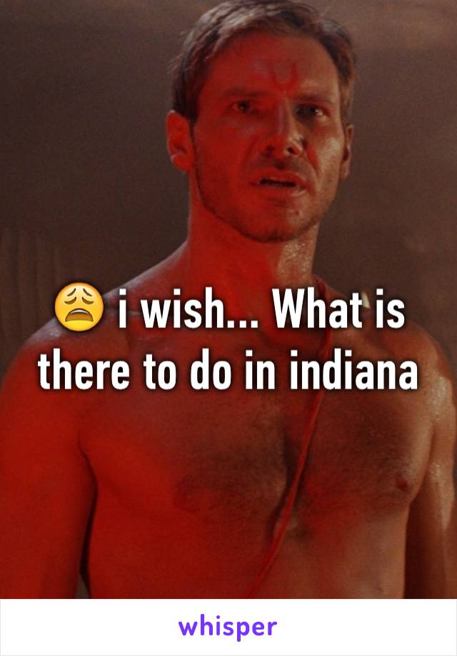 😩 i wish... What is there to do in indiana