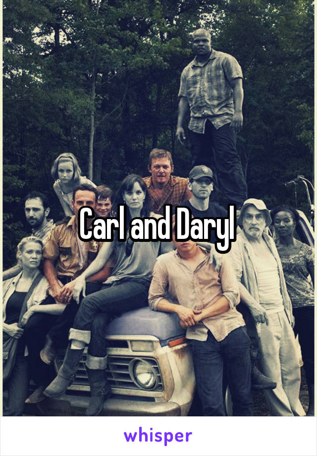 Carl and Daryl 