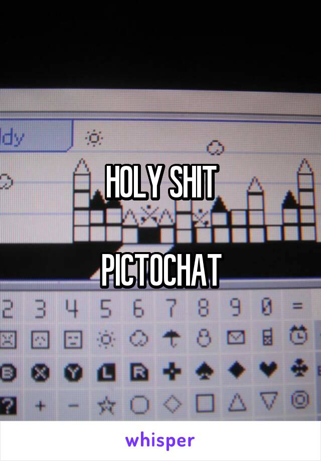 HOLY SHIT

PICTOCHAT