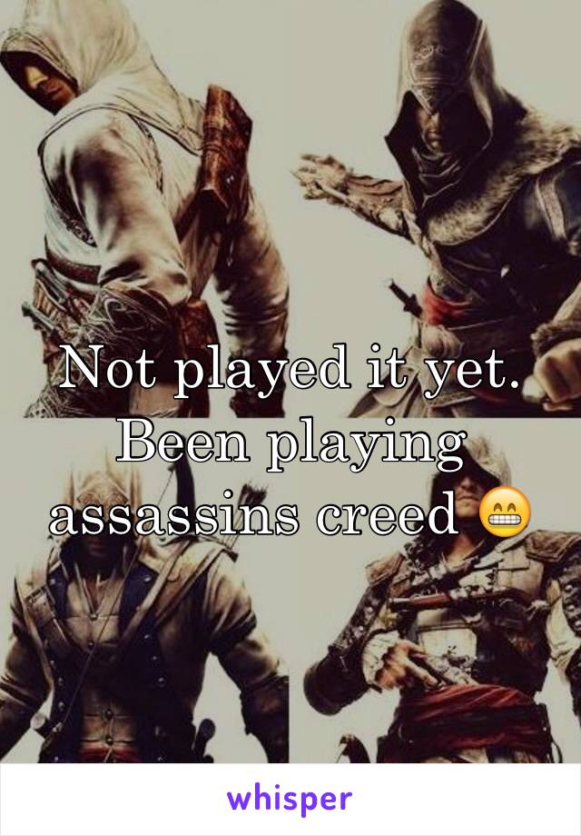 Not played it yet. Been playing assassins creed 😁