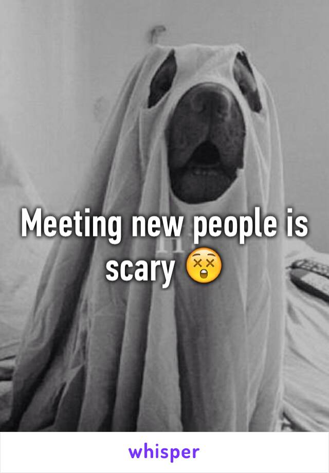 Meeting new people is scary 😲