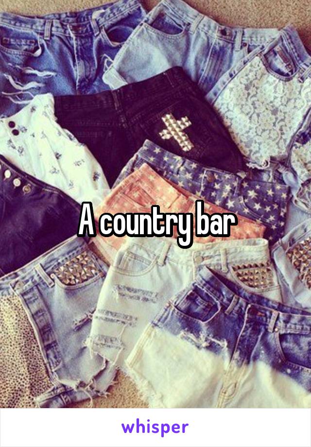A country bar