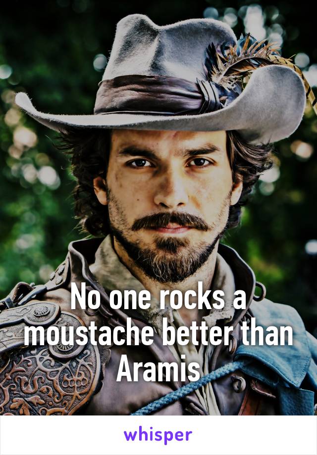 





No one rocks a moustache better than Aramis