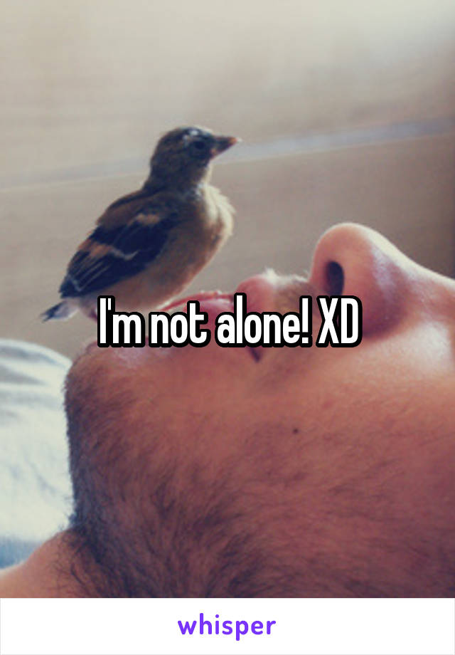 I'm not alone! XD