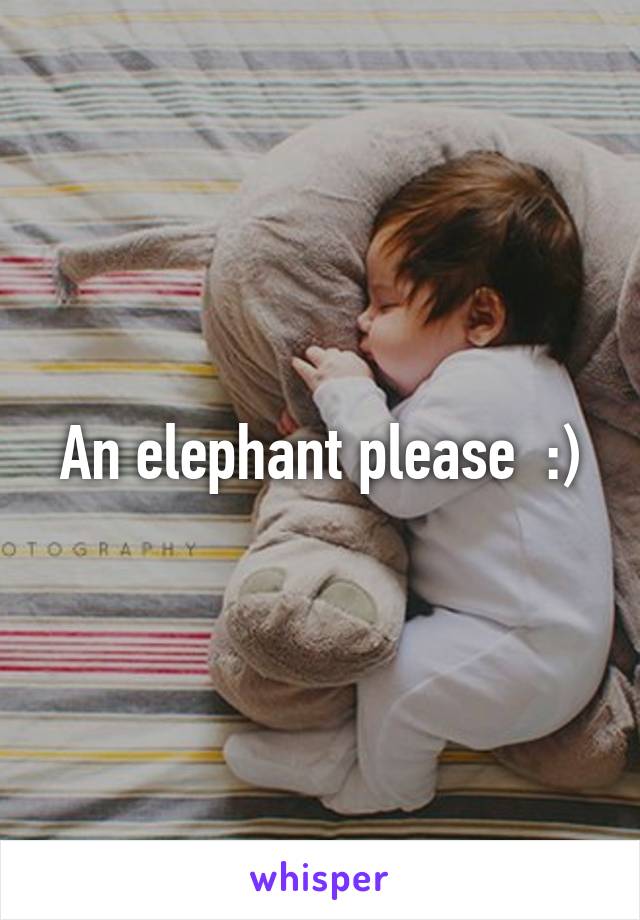 An elephant please  :)