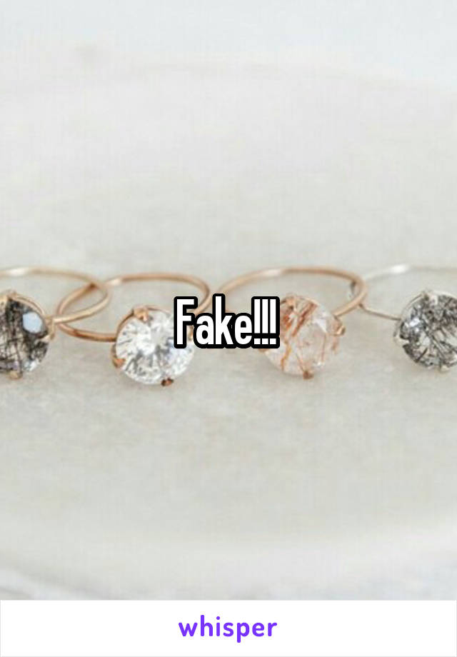 Fake!!! 