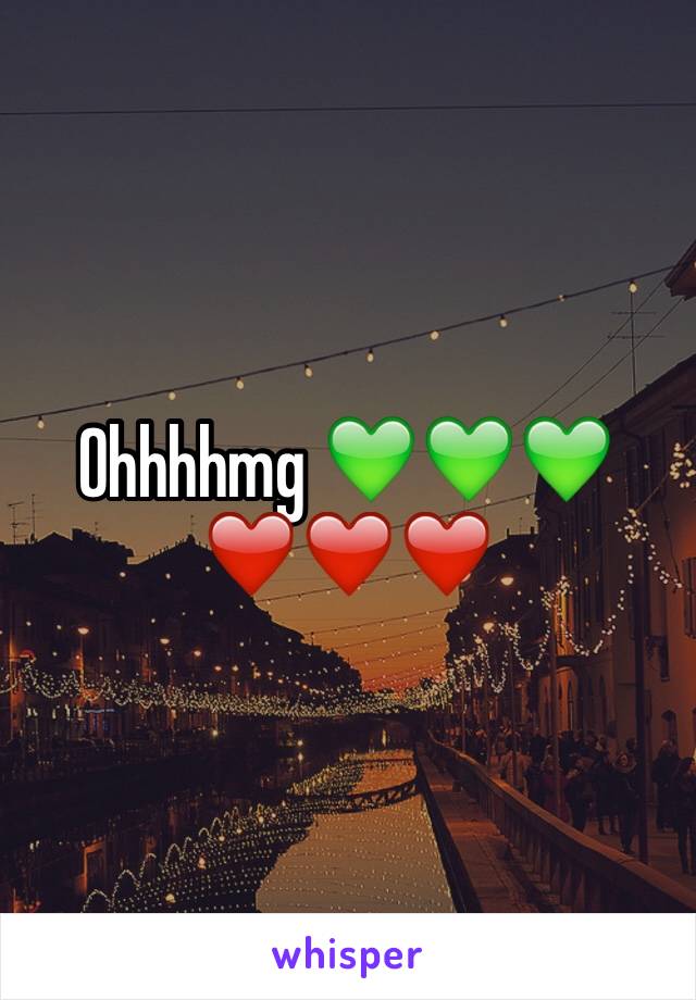 Ohhhhmg 💚💚💚❤️❤️❤️