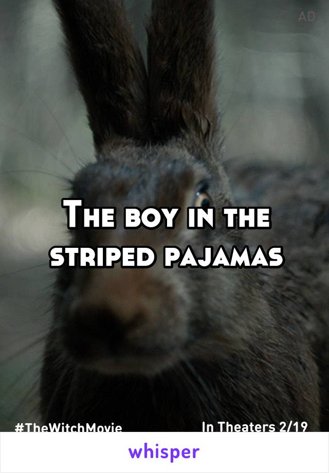 The boy in the striped pajamas