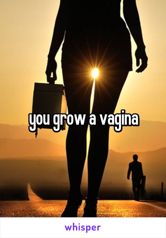 you grow a vagina