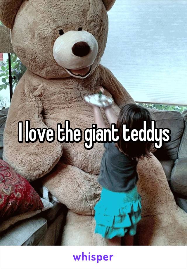 I love the giant teddys
