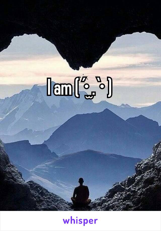 I am ( •́ .̫ •̀ )