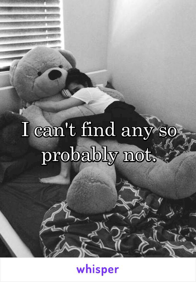 I can't find any so probably not.