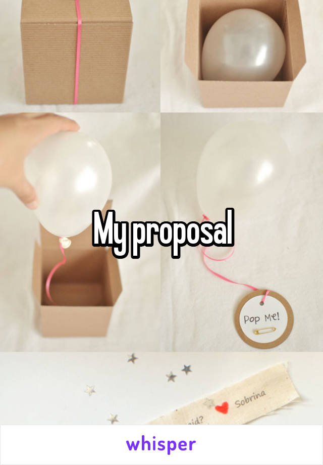 My proposal