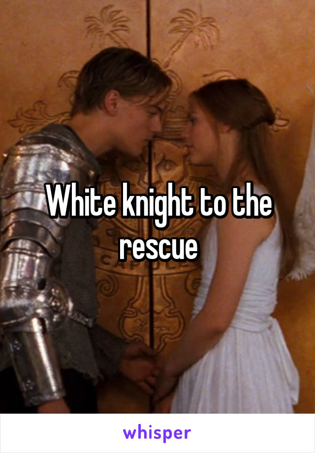 White knight to the rescue