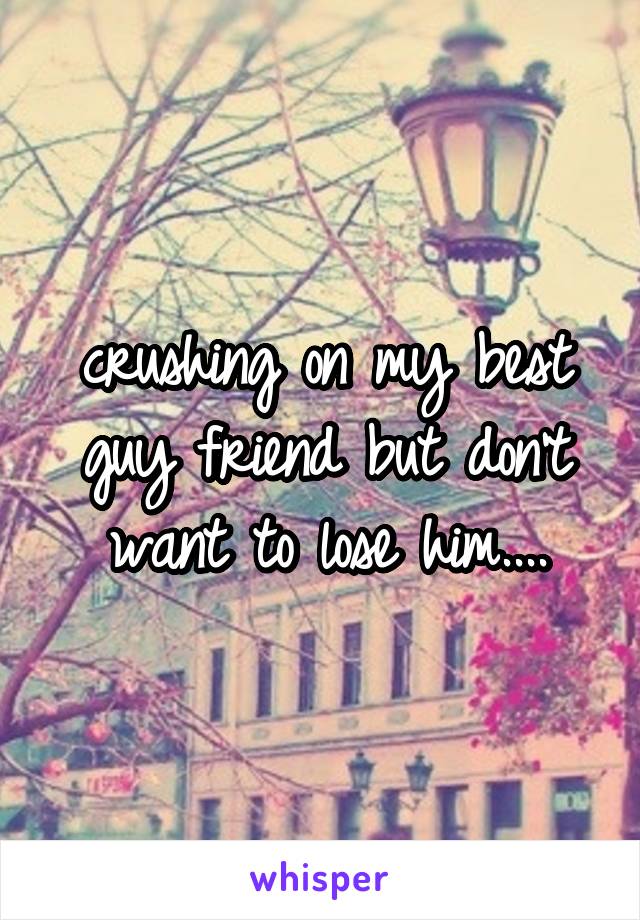 crushing on my best guy friend but don't want to lose him....