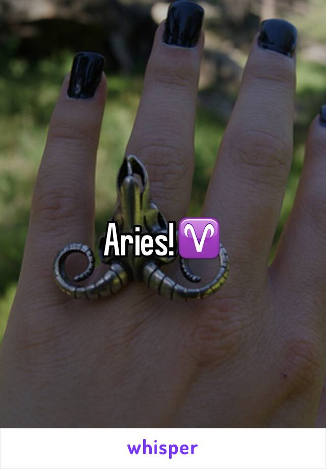 Aries!♈️
