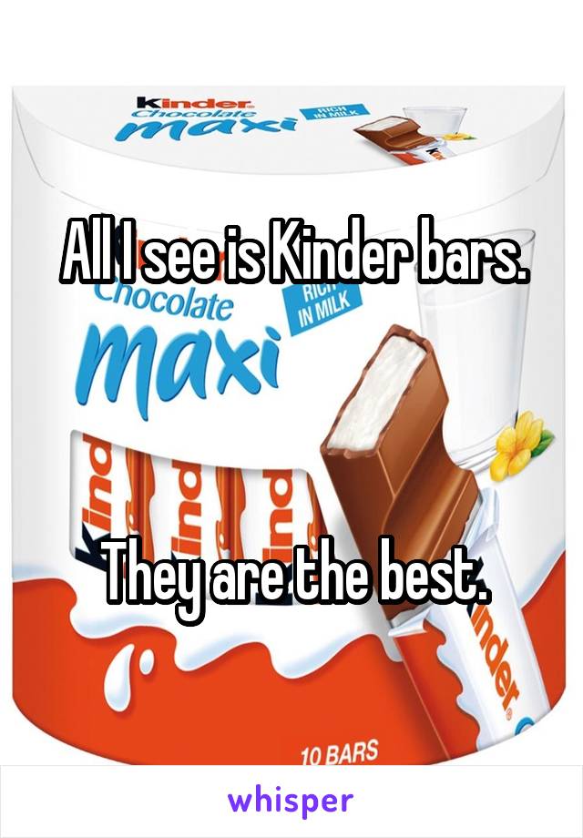 All I see is Kinder bars.



They are the best.
