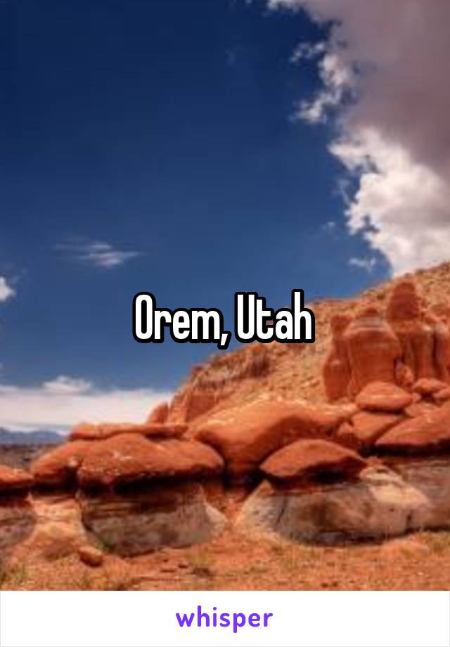 Orem, Utah 