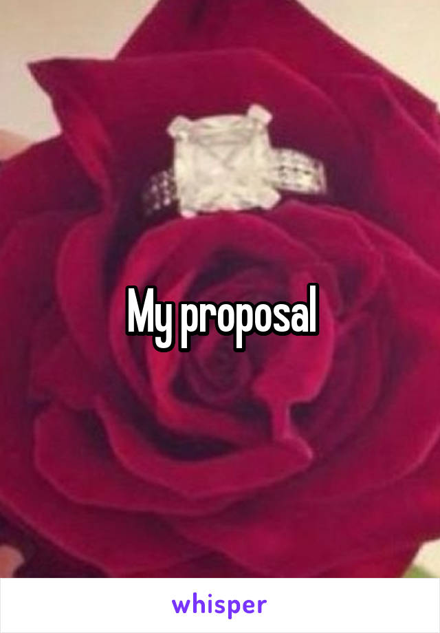 My proposal