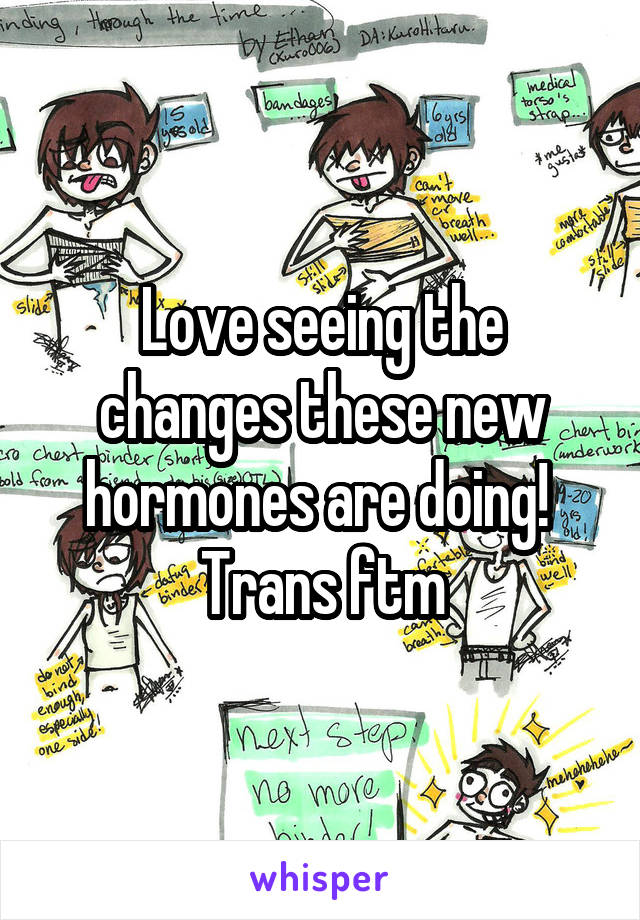 Love seeing the changes these new hormones are doing! 
Trans ftm
