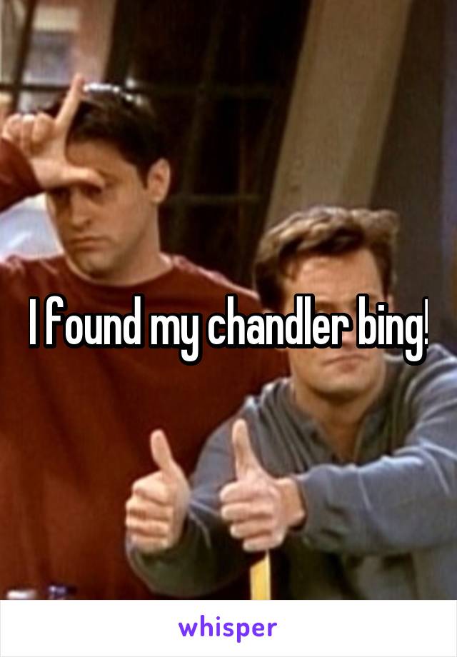 I found my chandler bing!