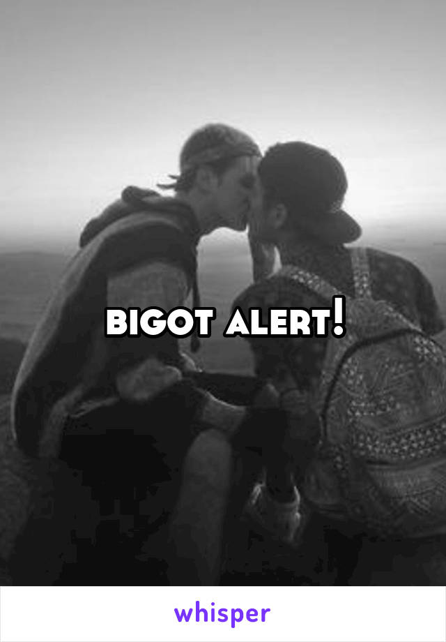bigot alert!