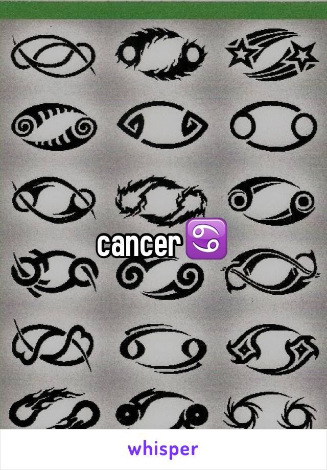 cancer♋️