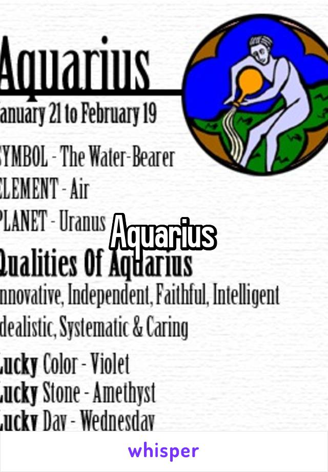 Aquarius 