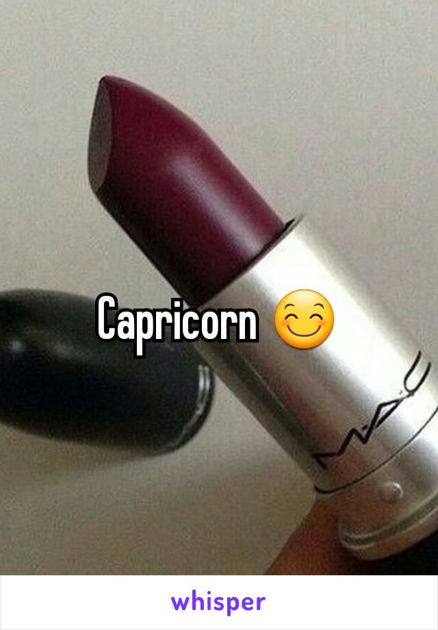 Capricorn 😊