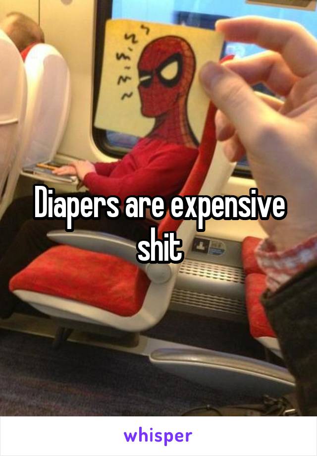 Diapers are expensive shit