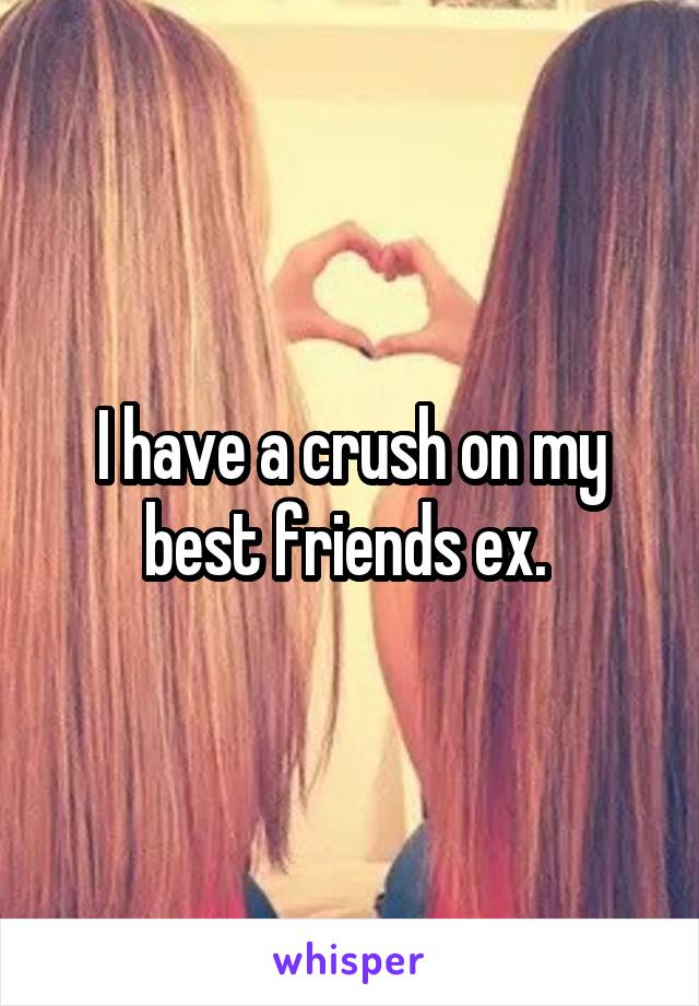 I have a crush on my best friends ex. 