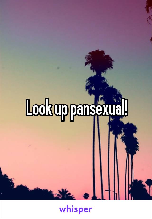 Look up pansexual!