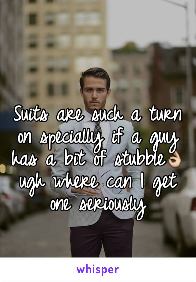 Suits are such a turn on specially if a guy has a bit of stubble👌 ugh where can I get one seriously 