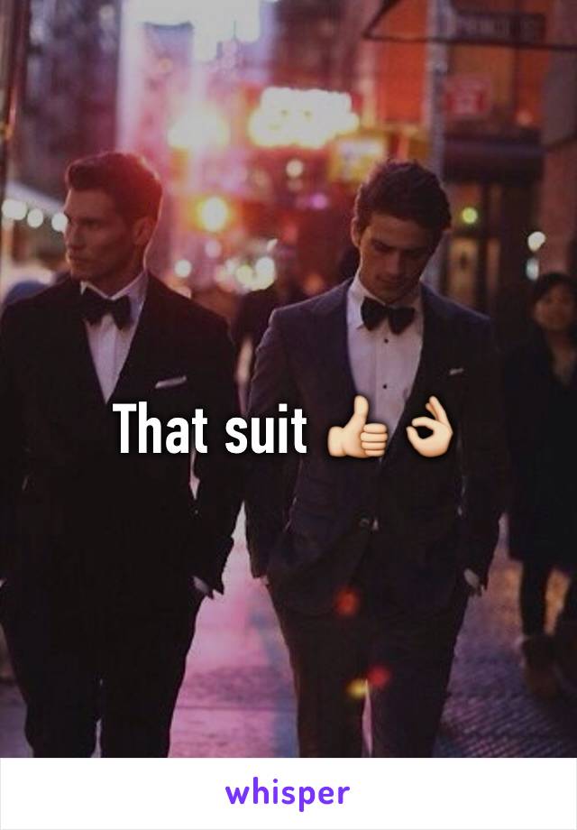 That suit 👍👌