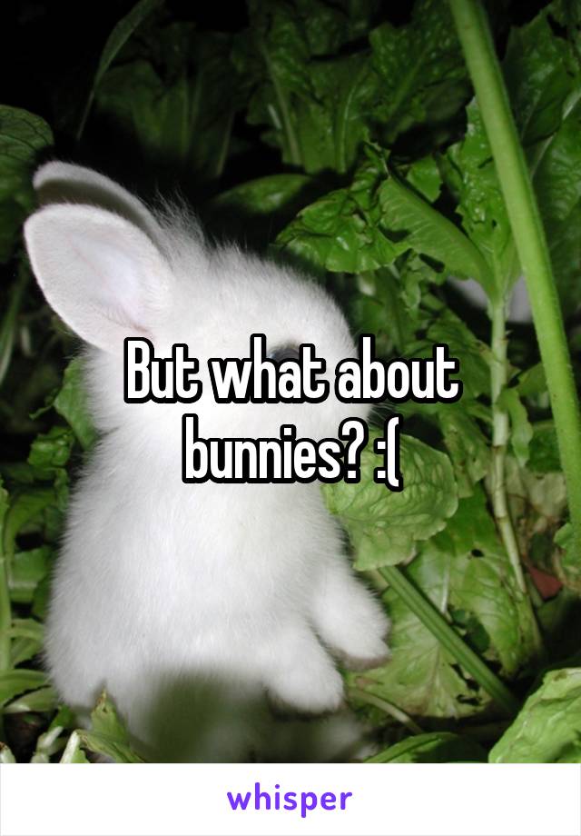 But what about bunnies? :(