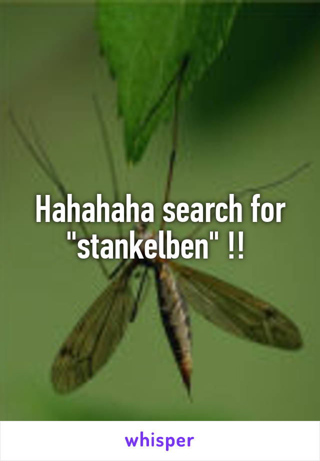 Hahahaha search for "stankelben" !! 