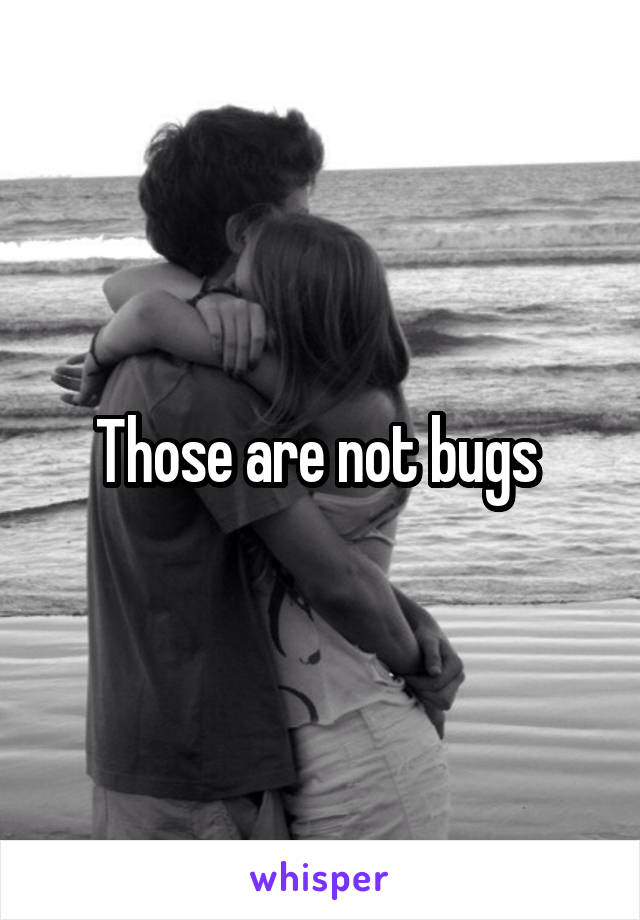 Those are not bugs 