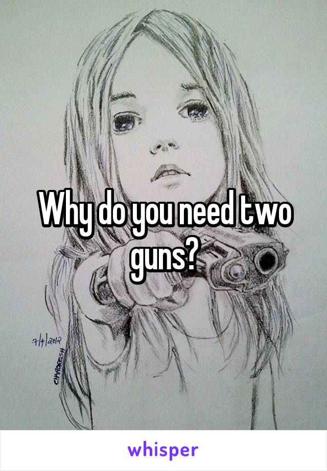 Why do you need two guns?